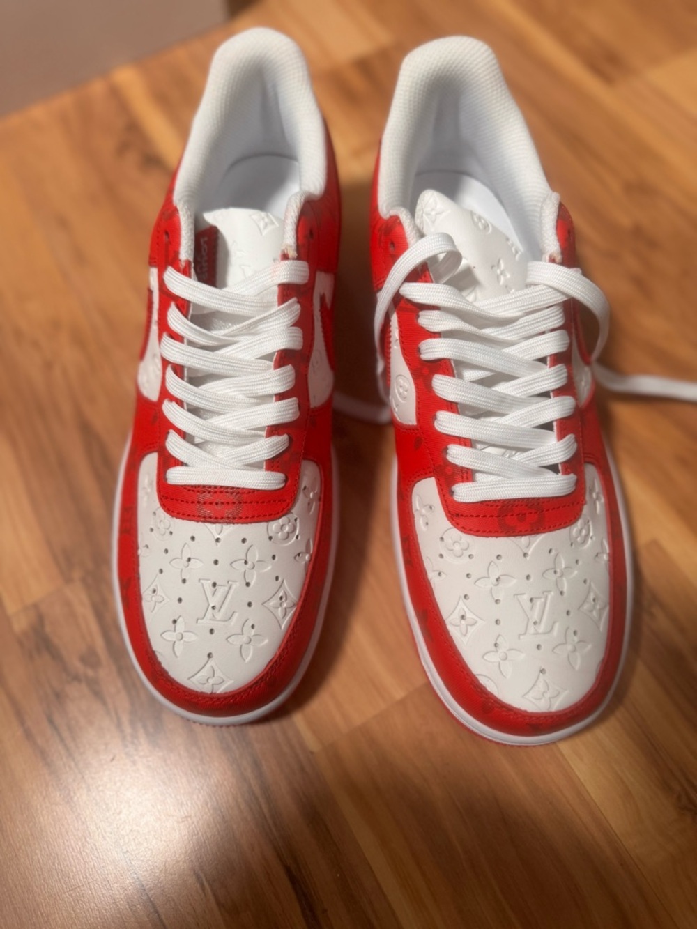 Louis Vuitton Nike Air Force 1 Low used size 10. - Picture 3 of 5